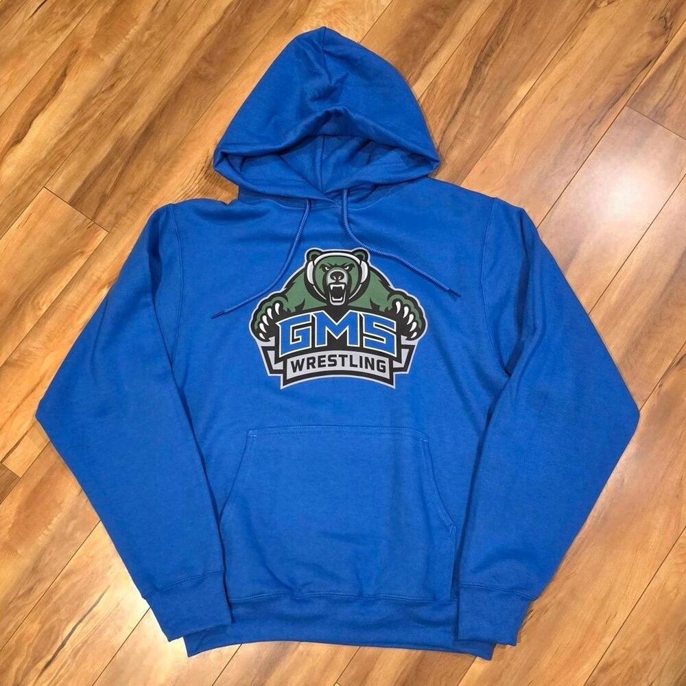 Port & Company Blue Fleece Hoodie Adult S